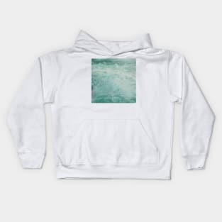 White surf in emerald waters to refresh and purify Kids Hoodie